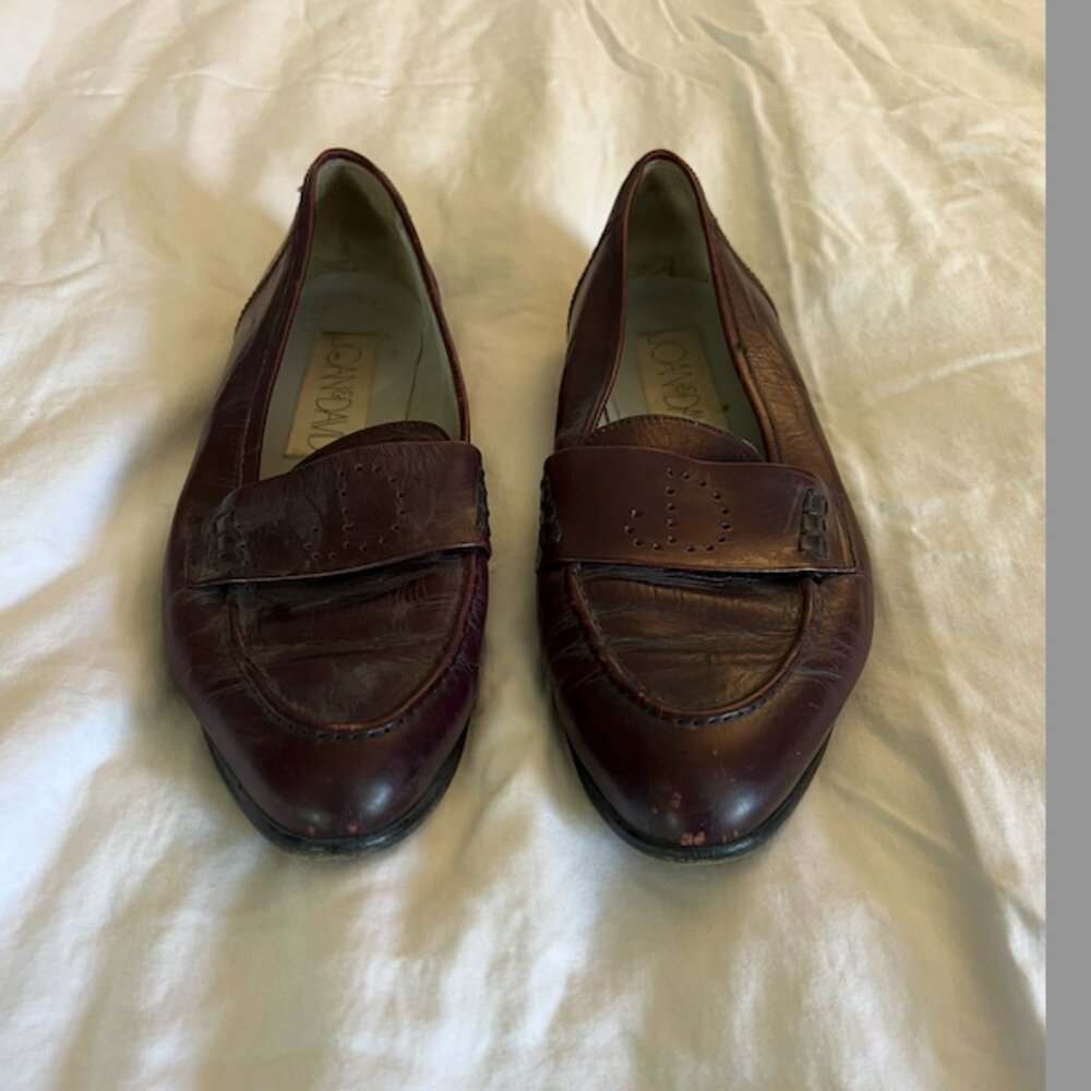 Vintage Joan & David Brown Leather Women's Shoes, 39 / 8.5
